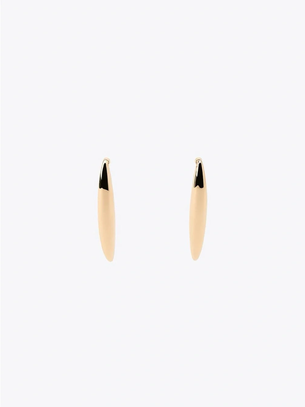 NWT. Zara Golden Metal Long Teardrop Dangle Earrings.